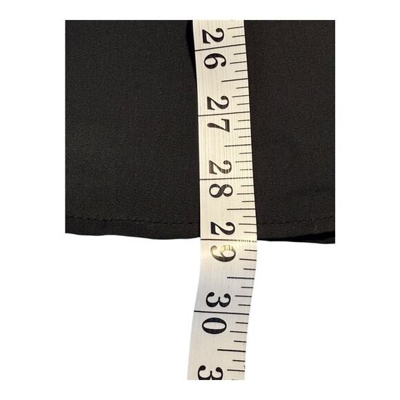 Urban Outfitters Women's Small Black Button-Up Blouse White Stitching Satin Feel - Picture 6 of 7